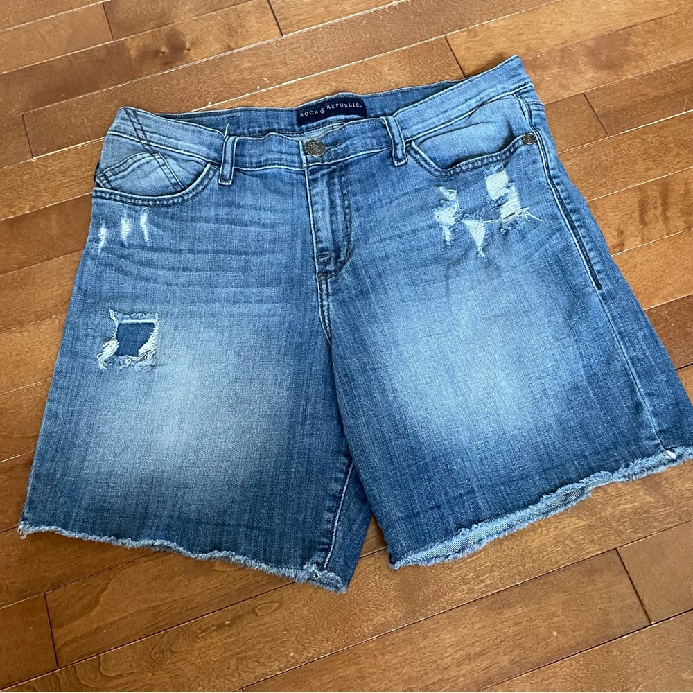 Rock & Republic Cut Off Jean Shorts